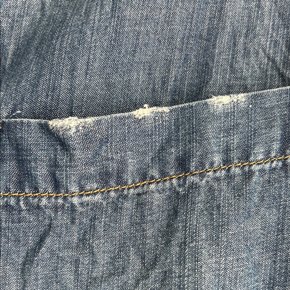 Cloth & Stone Blue Long Sleeve Denim Dress - Picture 4 of 4